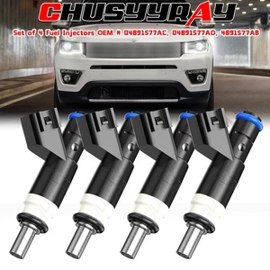 4891577AC 4891577AB Juego de 4 inyectores de combustible para Dodge Jeep Chrysler 2.0L 2.4L I4 - Imagen 1 de 10