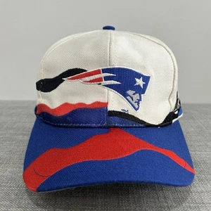 Vintage Ribbon splash 90s New England Patriots Apex one Snapback Hat Cap - Picture 1 of 8