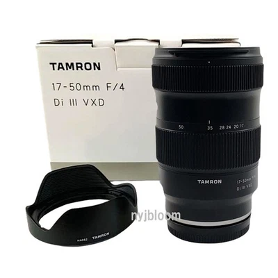 New TAMRON 17-50mm F4 Di III VXD Sony E Mount Lens Full-Frame Format (A068S) - Image 1 of 4