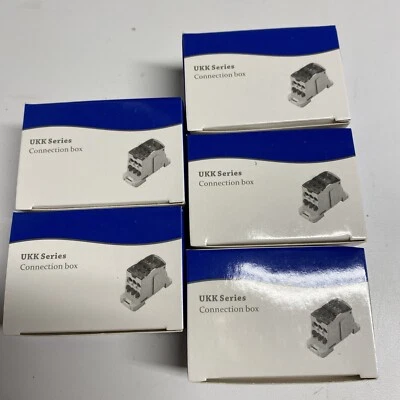 Power Junction Box Distribution Terminal Block Connector DIN Rail 125A PACK OF 5 - Image 1 of 4