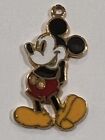 Pendentif charme métal vintage Mickey Mouse émail Walt Disney Productions C-107