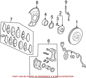 Genuine OEM Front Brake Dust Shield for Honda 45255SJCA00 - Picture 1 of 1
