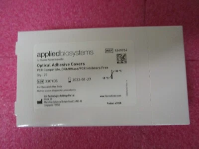 Capas adesivas ópticas Applied Biosystems, 4360954, caixa com 25 - Imagem 1 de 4