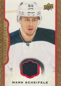 2014-15 UD Masterpieces Memorabilia Framed Red Cloth #5 Mark Scheifele/85