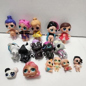 Lol Surprise Doll Lot Mixed Random Glitter Boy/Girl/Pet with some Clothes - Picture 1 of 6