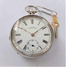 1898 SILVER CASED WALTHAM ENGLISH LEVER POCKET WATCH IN WORKING ORDER