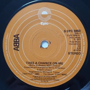 ABBA - TAKE A CHANCE ON ME / I'M A MARIONETTE             ORIGINAL UK 7'' vinyl  - Picture 1 of 4