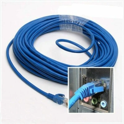 UK Ethernet Internet RJ45 Network LAN Cable Cord Wire Male To Male Connector - Image 1 of 4