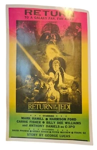 Póster de la película Star Wars El Retorno del Jedi 1983 22"x14" de colección George Lucas - Imagen 1 de 8