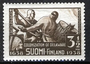 Finland 1938, 300th Anniv First Finnish Emigration to America MNH, Mi 212 - Picture 1 of 1