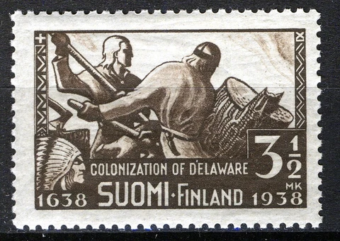 Finland 1938, 300th Anniv First Finnish Emigration to America MNH, Mi 212 Cover