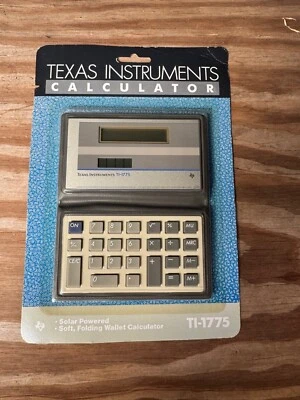 Texas Instruments TI-1775 Solar Powered Folding Wallet Calculator - Image 1 of 4
