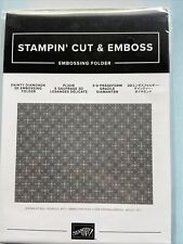 Stampin Up Dainty Diamonds Embossing Folder New In Package