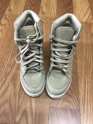 Zapatos informales Topshop beige tostado para mujer talla 7 tops altos con cordones alta curación ITALIA Foto 1 de 4