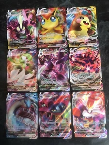  Tarjetas de Pokémon V MAX de arte completo y V: tarjetas holográficas individuales - Imagen 1 de 65