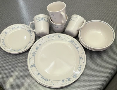 Corelle First Of Spring 16pc Set svc/4: Plates (Dinner/Bread), Bowls, Mugs    U5 - Image 1 of 2