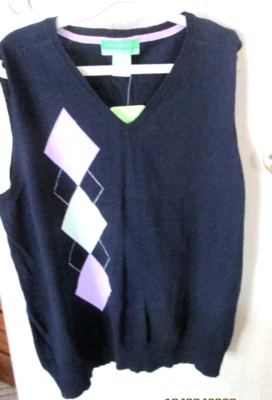 HH ALLYSON WHITMORE ЖЕНЩИНЫ ГОЛЬФ СВИТЕР ЖИЛЕТ СИНИЙ РАЗМЕР PL - Изображение 1 из 4