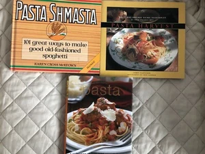 Pasta Cookbooks - Lot of 3 ~ Pasta Shmasta, Perfect Pasta & Pasta Harvest - Picture 1 of 2