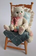 Priscilla Hillman CALICO KITTENS "Waiting for a Friend Like You" 1992 Cat Chair