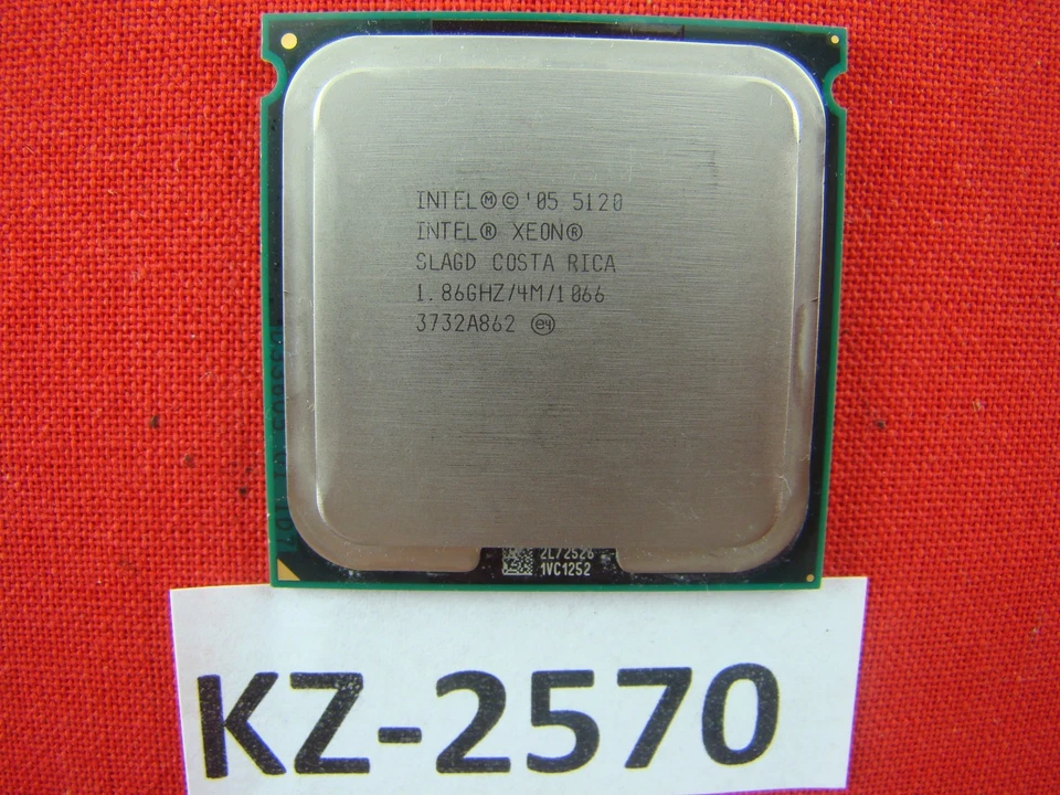 Intel Xeon 5120 Slagd 1.86GHz/4MB/1066MHz FSB Socket/Socket 771 CPU #KZ-2570 - Image 1 of 1
