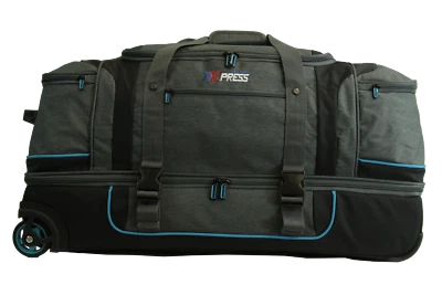 (Blue) 30" Rolling Duffel Bag Two Silent Wheels w/ Corner Covers - Image 1 of 4