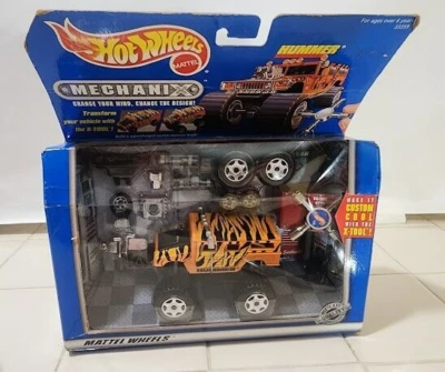 Hot Wheels Mechanix Hummer Orange Camo Tiger Stripes X-Tool Rare 1997 Vintage - Image 1 of 4