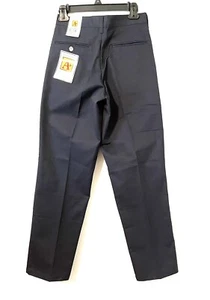 Simply the Best A+ School Uniform Pants Navy Blue Boys 28x32 Relaxed Chino NWT - Picture 1 of 6
