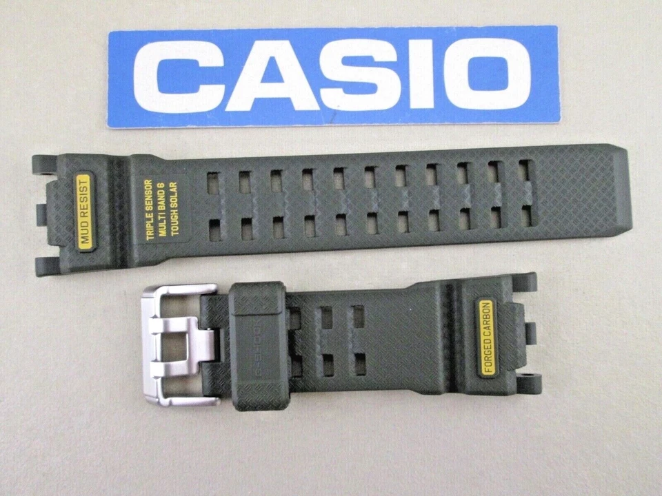 Casio G-Shock Mudmaster GWG-2000-1A3 green resin watch band 10634392