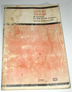 Case 36 Baggerlader (für 850 & 1150 Raupen) Betriebsanleitung 9-73722 ORIGINAL! - Bild 1 von 4
