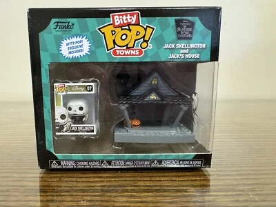 NEW Funko Bitty Pop! Town: Disney - Jack Skellington and Jack's House NIB - Image 1 of 4
