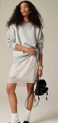 Moletom J Crew Heritage de lã tamanho grande gola redonda feminino EUA pequeno novo com etiquetas - Imagem 1 de 4