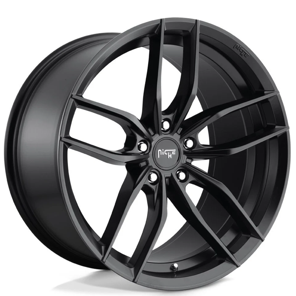 19x9.5" Niche Wheels M203 Vosso Matte Black Rims (S04) Foto 1 de 4