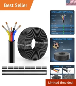 Electrical Wire 16 Gauge 5 Conductor PVC Cable 30FT Tinned Copper Marine Lamp - Picture 1 of 8