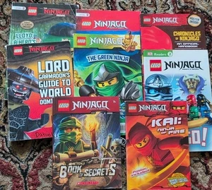 Lot of 9 LEGO Ninjago books ,  chapter & readers & Guide  - Picture 1 of 10