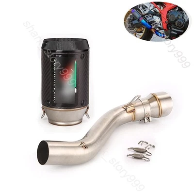 Tubo de escape medio puntas silenciador 2,36" para Honda CBR650R 2019-2023 CBR650F CB650F Foto 1 de 4