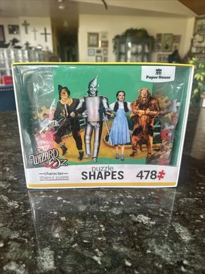 The Wizard Of Oz Character Shaped Puzzle 478 Pieces 33”  X 27” NEW - Image 1 of 4