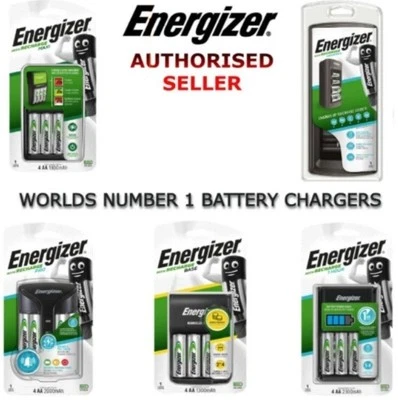 Energizer Battery Charger Rechargeable aa aaa Smart Nimh Universal Compact Fast - Image 1 of 4