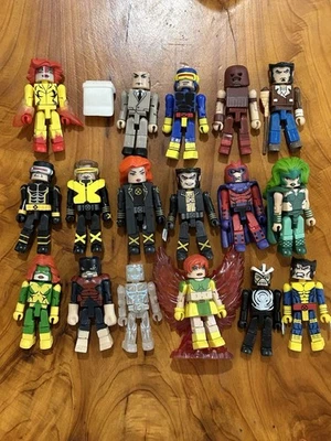 Marvel Minimates Lot Of 17 X Men Wolverine Ice Man Jean Grey Cyclops Magneto - Image 1 of 4