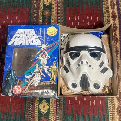 Disfraz y máscara de Halloween Star Wars Storm Trooper 1977 vintage Ben Cooper en caja Foto 1 de 4