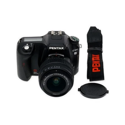 Câmera Digital SLR Pentax K100D 6MP Autofoco com Lente de Zoom 18-55mm - Imagem 1 de 4