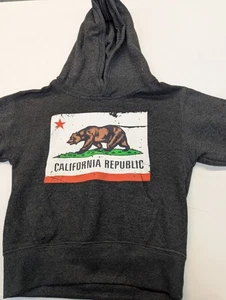 California Republic Youth Hoodie YXS Gray - Picture 1 of 4