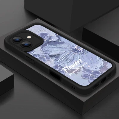 For iPhone 16 15 14 Pro Max Plus 13 12 11 XS XR 8 Flower Shockproof Case Cover - Image 1 of 4