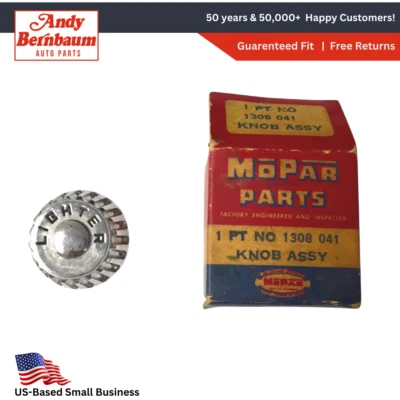 1951-1953 Chrysler DeSoto Front Seat Chrome Cigarette Lighter Knob 1308041 NOS. - Image 1 of 4