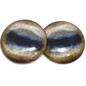 Paar Schafe inspirierte realistische Glasaugen Schmuck Taxidermie Flatback Cabochons - Bild 1 von 10