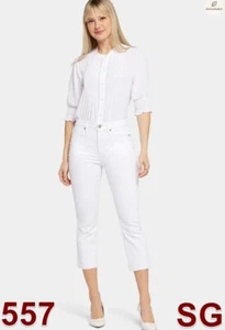 NYDJ women's Chloe, Capri Jeans, Very Stretchy, Inseam: 23", Optic White, 2 US - Picture 1 of 8