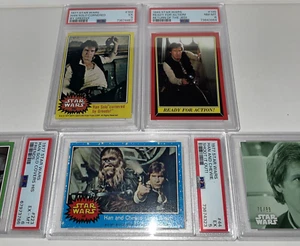 Star Wars Topps 1977 2020 Han Solo /99 PSA Graded Slabs Vintage Trading Cards - Picture 1 of 17