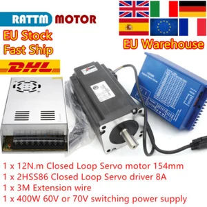 【Ger】NEMA34 12N.m Closed Loop Stepper Motor HSS86 6A Hybrid Servo Driver + Power - Bild 1 von 13