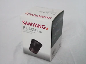 Samyang F1.4/24mm Wide Angle Lens For Canon - 1:1.4 24mm ED AS IF UMC - Open Box - Picture 1 of 7