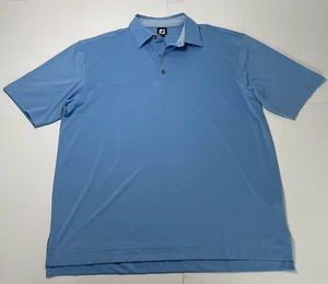 Camisa polo de golf Footjoy FJ para hombre 2XL azul manga corta poliéster rendimiento - Imagen 1 de 16