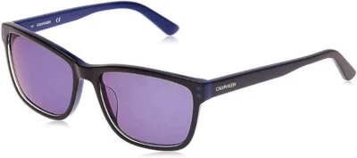 New Calvin Klein CK18508S 003 57-17-140 Sunglasses Black And Blue - Image 1 of 3